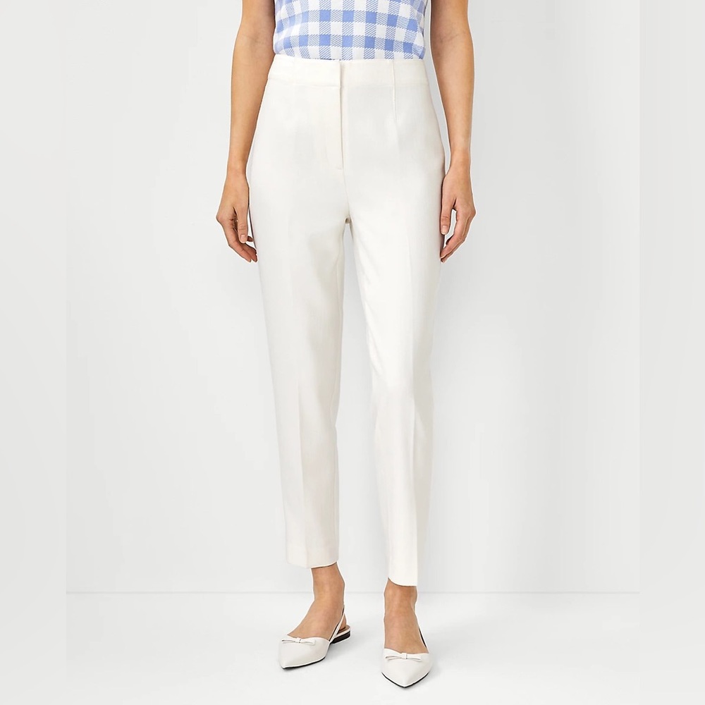 Ann Taylor Slim Winter White Pant 0P